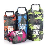 PVC Waterproof Dry Bag 2L 5L 10L 20L 30L Camo Outdoor Diving Foldable Man Women Beach Swimming Bag Rafting River Ocean backpack