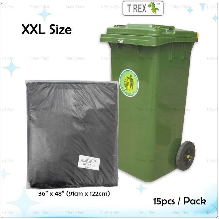 ⭐READY STOCK⭐ 15pcs XXL Size (36 x 48) Heavy Duty Garbage Bag Rubbish