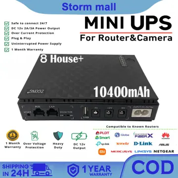 5v 2a Uninterruptible Power Supply Mini Ups 6000mah Battery Backup For  Cctv&wifi Router Emergency S