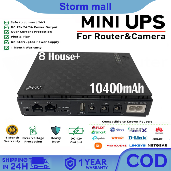 UPS power supply for CCTV Mini Dc backup power for Wifi Router Modem