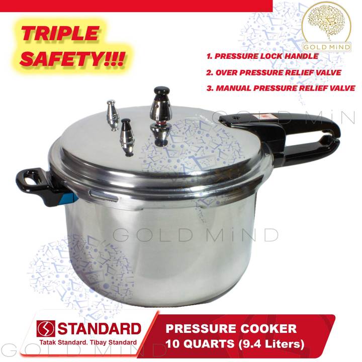 STANDARD Pressure Cooker 10 Quarts (9.4 Liters) SPC 10QC