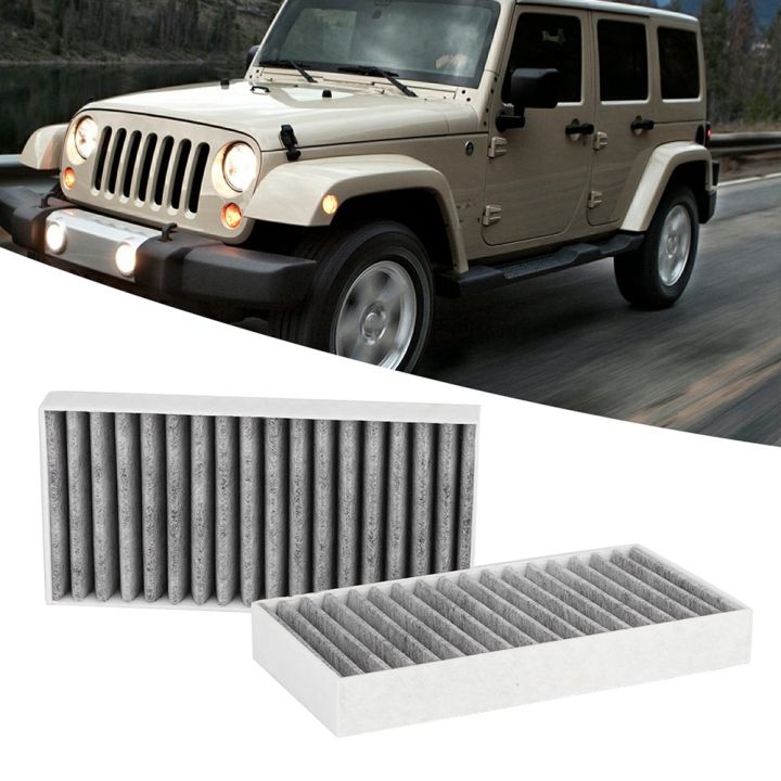 2PCS Car Cabin Air Filter Automotive Air Conditioning Filter  55111302AA/68233626AA fit for Jeep Wrangler     V6 | Lazada