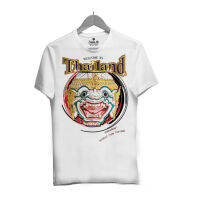 เสื้อยืดคอกลมเสื้อยืดราคาถูก เสื้อยืดลายไทย เสื้อยืดหนุมานเขี้ยวเพชร Thailand hanuman Diamond Tooth S-5XL