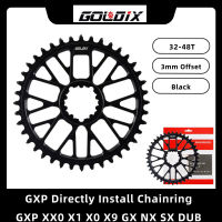 GOLDIX GXP 3มิลลิเมตรชดเชยเบาโดยตรงติดตั้ง Chainring 32-48ครั้งแคบกว้างฟัน Chainwheel สำหรับ Mtb จักรยานถนน Crankset