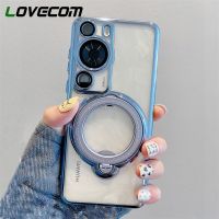 {Taoyitao เคส} ฉากยึดแม่เหล็กสำหรับ Magsafe เคสโทรศัพท์แบบใส P60 Huawei P50 P40 P30 Mate 50 40 30 20เลนส์มืออาชีพฟิล์มป้องกันกรอบนุ่ม