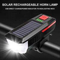 USB Rechargeable MTB Road Front Lamp with Horn