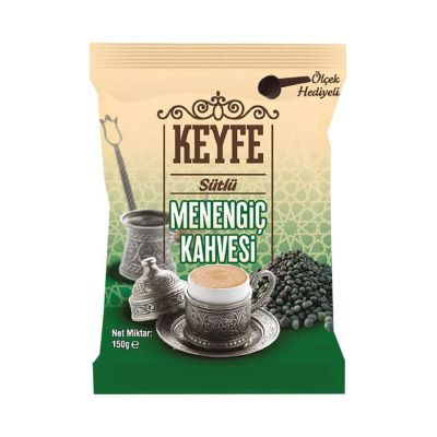 Turkish Foods🔹 Turkish Coffee เตอร์กิช คอฟฟี่ กาแฟบด Keyfe Sütlü Menengiç Kahvesi ขนาด 150 กรัม แบรนด์ KEYFE