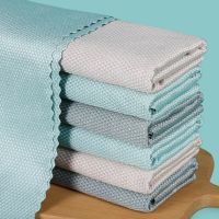 Fish scale dishcloth absorb water does not lose hair large thickened kitchen towel towel dishcloth dabie cleaning cloth Dish Cloth  Towels