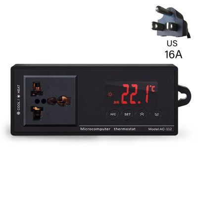 16A AC-112 Outlet Thermostat อุณหภูมิตู้ปลาอุปกรณ์เสริมพร้อมเซนเซอร์