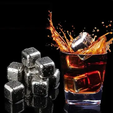 304 Stainless Steel Ice Cube for Red Wine Whisky Cola Drinks, Metal Ice Cube  Stone, Bar Accessories, Reusable Whiskey Stones Sets - China Stainless  Steel Ice Cube and Whisky Stone price