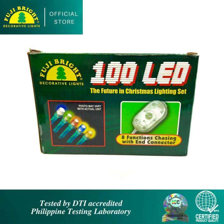 100 LED Fuji Bright Christmas Lights Blinking with Controller & End