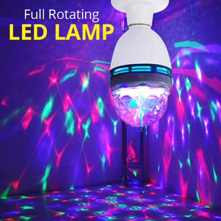 ไฟดิสโก้เทค-ไฟปาร์ตี้-ไฟเทค-ไฟตกแต่ง-disco-led-full-color-rotating-lamp-ไม่ตามจังหวะเพลง-ไฟเลเซอร์