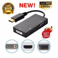 3 in 1 DisplayPort DP Male to HDMI/VGA/DVI Adapter Cable Converter for Dell - intl