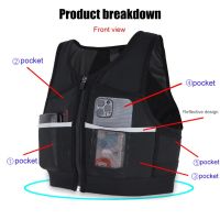 Universal Cross-country Marathon Vest Bags Elastic Running Storage Chest Pack Jacket Breathable for Outdoor Sports Small Item