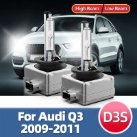 ไฟหน้ารถ2ชิ้น35W Hid หลอดไฟไฟหน้ารถยนต์12V D3s 6000K ไฟซีนอนอัตโนมัติสำหรับ Audi Q3 2011 2010 2009