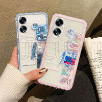 เคสโทรศัพท์OPPO A38 4G ลายการ์ตูนน่ารักหมีรุนแรงปกป้องเต็มรูปแบบป้องกันกล้องปลอกยางนิ่มใสเคส OPPO A38เคสโทรศัพท์สำหรับคู่รัก