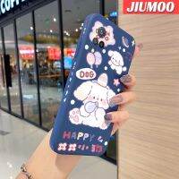 JIUMOO เคสสำหรับ Vivo S9 S9e ลายการ์ตูนแฮปปี้ด็อกดีไซน์ใหม่นิ่มเคสมือถือเคสขอบสี่เหลี่ยมด้านข้างบางลายซิลิโคนเคสป้องกันการกระแทก