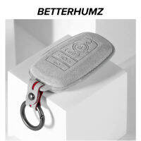 Betterhumz รถยนต์ที่สำคัญที่ครอบคลุมกรณีสำหรับฟอร์ดมัสแตงฟิวชั่น Explorer F-150 F-250 F-350 Alcantara กุญแจรีโมทปกอุปกรณ์เสริมเปลือก