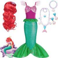 Little Mermaid Ariel Princess Costume Kids Dress For Girls Cosplay Children Carnival Halloween Party Clothes Mermaid Dress