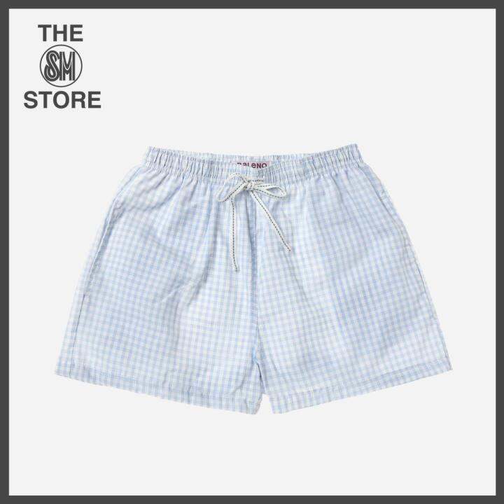 Baleno Sleepwear Ladies’ Checkered Shorts in Blue Lazada PH
