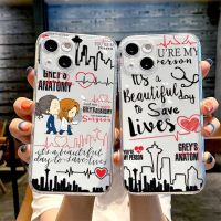 【CW】 Greys Anatomy You are my person Soft Phone Case For iPhone 13 12 11 Pro MAX 13 Pro 7 8 Plus SE X XS Max XR Silicone Cover Fundas