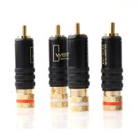 Hifi WBT-0144 RCA Connectors Male Signal Line Plug RCA Plug Lotus Head -Plate RCA Plug Connectors