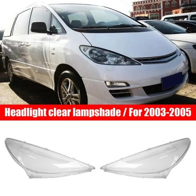 Front head light lamp Glass Lens Cover Housing for Toyota Previa 2003-2005 Lampshade Case Headlight Shell