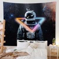 Healing girl astronaut room decoration background cloth home decoration tapestry