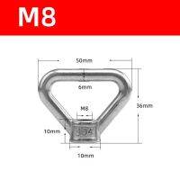 1ชิ้น304สามเหลี่ยมสแตนเลสสตีลหัวน๊อตสำหรับยกแหวนด้ายสี่เหลี่ยมคางหมูเหมาะสำหรับสลักเกลียวมือจับขนาด M8 M10 M12 M14 M24 M20 M16