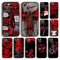 Deadpool iPhone 14 13 12 mini XS XR X 8 7 6S 6 Soft Funda Back Coque Cover