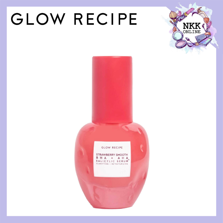 [พร้อมส่ง‼️ของแท้100%] Glow recipe Strawberry Smooth BHA + AHA ...