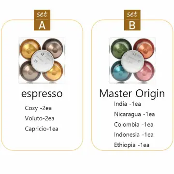Nespresso Capsules OriginalLine, Espresso Variety Pack, Medium Roast  Espresso Coffee, 10 Count (Pack of 10), Brews 3.7 ounce and 1.35 ounce  (ORIGINAL