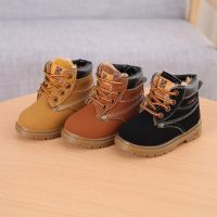 Child Leather Snow Boots For Warm Boots Shoes Casual Baby Toddler Shoes