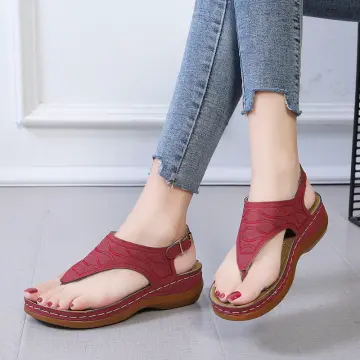 Wedge hot sale slippers ladies