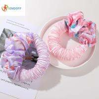 ENDOFF เรียบหรู ผ้าไหมซาติน เครื่องมือจัดแต่งทรงผม ผูกผม Scrunchies ชุดหยัก ไม่มีแหวนดัดผมความร้อน แหวนดัดผม นอนดัดผมเหล็ก คลื่น formers