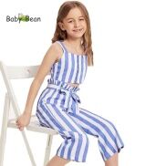 Bộ Đồ Lụa Bản Lưng thắt Dây Nơ Bé Gái BabyBean
