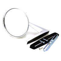 กระจกมองข้าง เลนส์กลมสีเงิน 1 คู่ ก้านยาว ซ้าย-ขวา  รถดอจ  ปี 2501 - 2513  DODGE CUSTUM 880 ROYAL LANCER AMC AMX ZIL-111  1958 - 1970