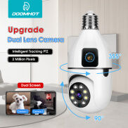 DoomHot Camera Dual Upgrade Light Bulb Camera Camera Screen Dual Lens