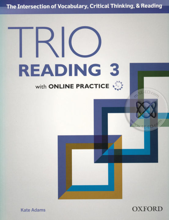 bundanjai-หนังสือคู่มือเรียนสอบ-trio-reading-3-students-book-online-practice-p