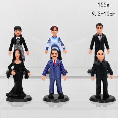 10ซม. 6ชิ้น/เซ็ตตุ๊กตาหนังสยองขวัญตัวตุ๊กตาแอคชั่นมือจาก Addams การตกแต่งบ้านสำหรับครอบครัวงานฝีมือตั้งโต๊ะปาร์ตี้วันหยุด