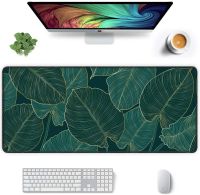 ♝❀✥ Mousepad Large Home Desk Mats Mouse Pad Green Tropical Plants Mat Office Soft Carpet Anti-slip Natural Rubber Desktop MousePads