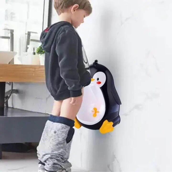 Baby Boys Standing Potty Penguin Shape WallMounted Urinals Toilet
