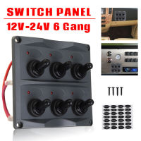 6 Rocker Control Panel Marine Toggle Waterproof Boat Truck Gang