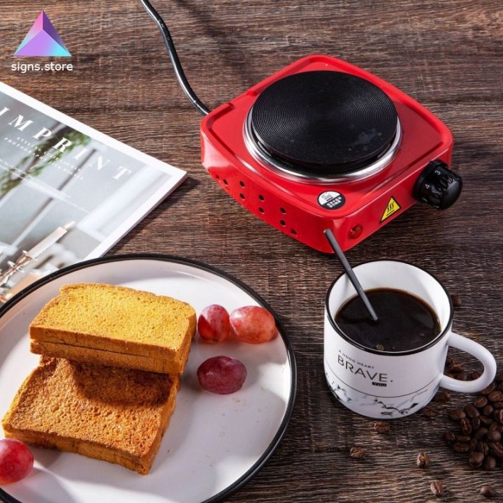 Small Electric Hot Plate Electric Hot Plate For Coffee 500W Heating Plate  Electric Beverage Warmer Mini Stove With Adjustable