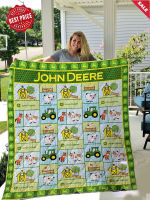 John Deere Trackor Premium Quilt, Blanket Decoration, Home Furnishing, Best Gift Formal Dress   flannel blanket