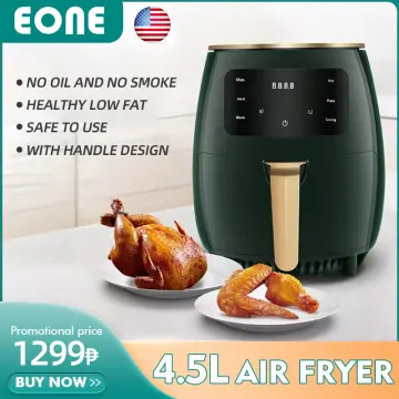 PETRUS PE7615 Electric Air Fryer 700W 1.3L Small Fryer Pot with Timer  Controls