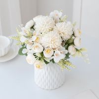 【hot】▦❖✠  Artificial Hydrangea Flowers for Scrapbook Silk buds Vase Wedding Bouquet A Cap Garland