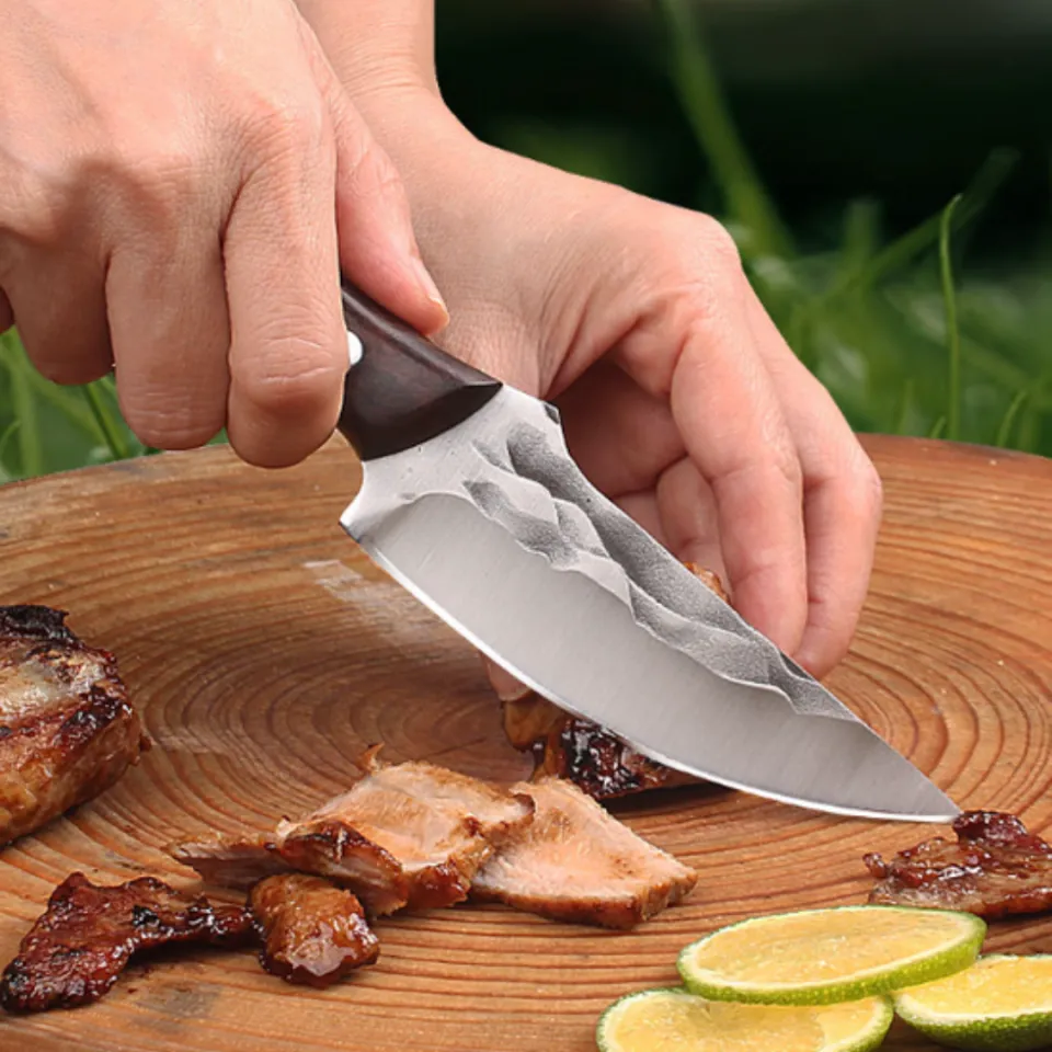 TIMSOT 3 Layer Anti Rsut Knife Mongolian Kitchen Knives Japanese