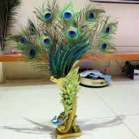 ✹❦❁ accessories pure natural peacock feather vases feathers real tail wedding decorations