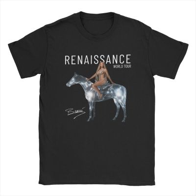 Beyonce Renaissance Tour 2023 T Shirt Mens Cotton Hipster T-Shirt O Neck Music Concert Tee Shirt Short Sleeve Clothing Original